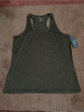 XL Active Women’s Olive Green Black Heather Racerback Tank